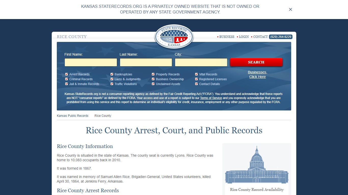 Rice County Arrest, Court, and Public Records