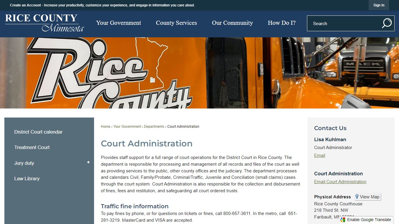 Court Administration | Rice County, MN